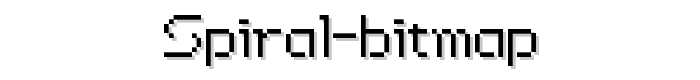 Spiral Bitmap font