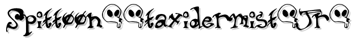 A preview of the Spittoon taxidermist jr  font