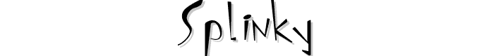 Splinky font