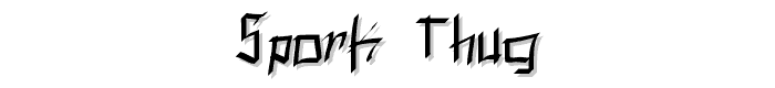 Spork%20Thug font