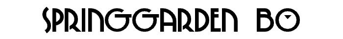 SpringGarden Bo font