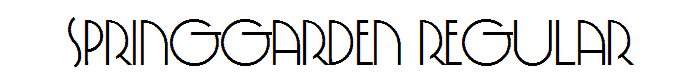 SpringGarden Regular font