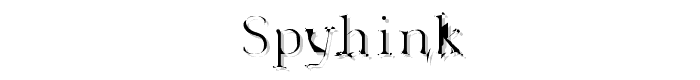 Spyhink font
