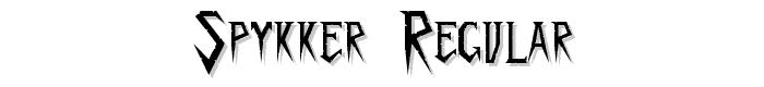 Spykker%20Regular font