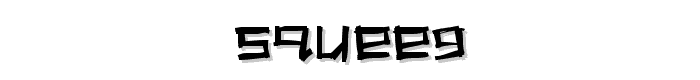 Squeeg font