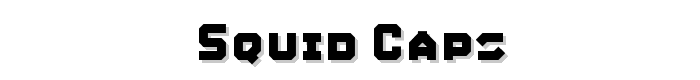 Squid Caps font