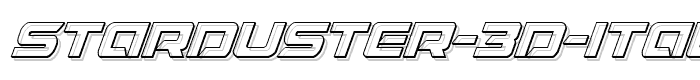 Starduster%203D%20Italic font