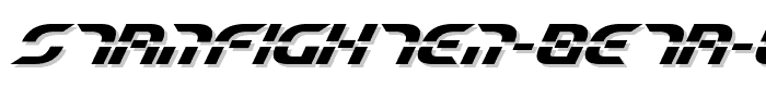 Starfighter Beta Bold Italic font