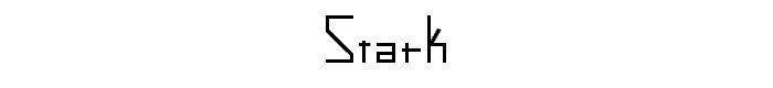 Stark font