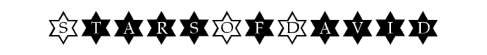 StarsOfDavid font