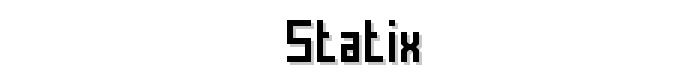 Statix font