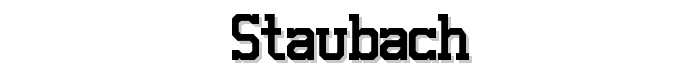 Staubach font