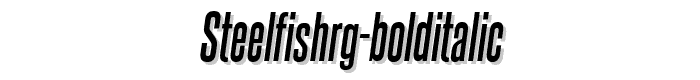 SteelfishRg-BoldItalic font
