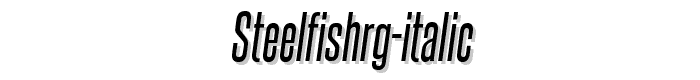 SteelfishRg-Italic font