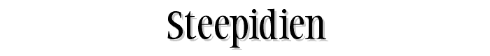 Steepidien font