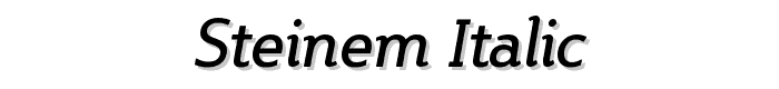 Steinem-Italic font