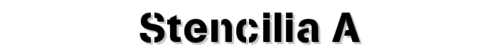 Stencilia-A font