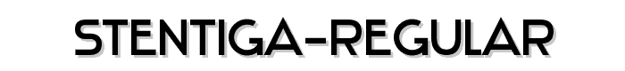 Stentiga-Regular font