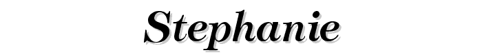 Stephanie font