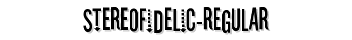 Stereofidelic-Regular font