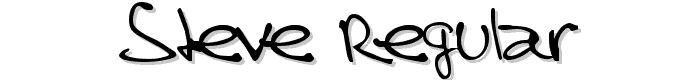 Steve Regular font