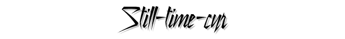 Still Time Cyr font