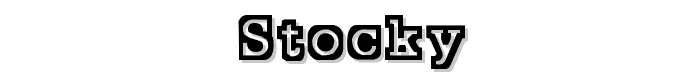 Stocky font