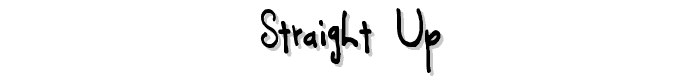 Straight_up font