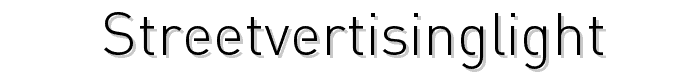 StreetvertisingLight font