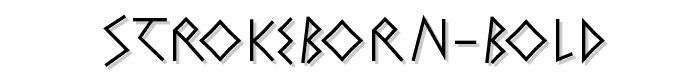 StrokeBorn-Bold font