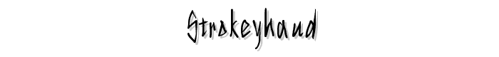 StrokeyHand font