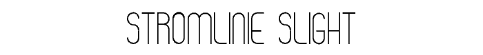 Stromlinie Slight font