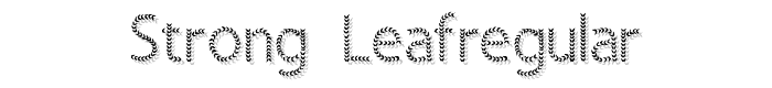 Strong LeafRegular font