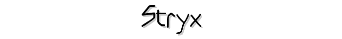 Stryx font