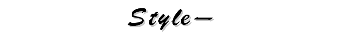 Style%20 font