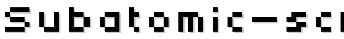Subatomic Screen font