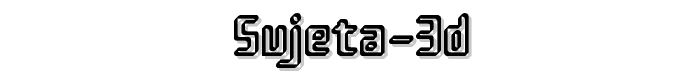 Sujeta 3D font