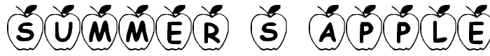 Summer%20s%20Apples font