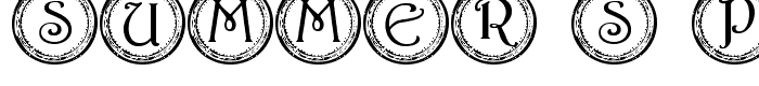 Summer s Pocket Watch font