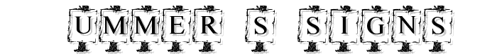 Summer%20s%20Signs font