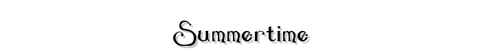 Summertime font