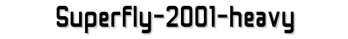 Superfly 2001 Heavy font