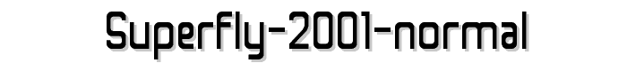 Superfly 2001 Normal font