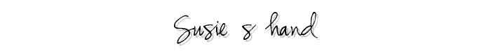 Susie%20s%20Hand font