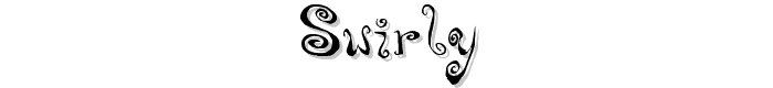 Swirly font