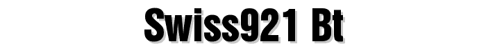 Swiss921%20BT font