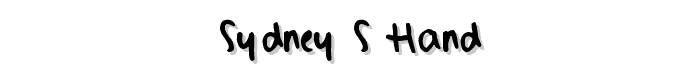 Sydney_s%20Hand font