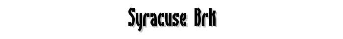 Syracuse%20BRK font