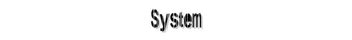 System font