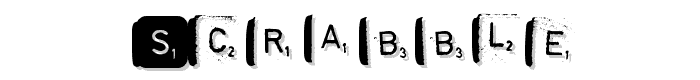 scrabble font